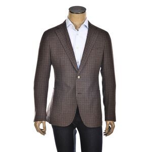 Carlo Barbera Gingham Wool-Cashmere Sport Jacket